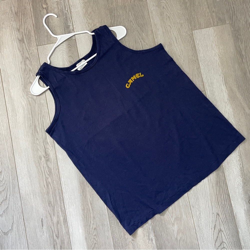 Vintage Camel Tank Top silkworm womens Purple (one size) 90s retro cigarettes